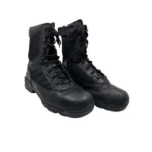 BATES 8" TACTICAL SPORT SIDE ZIP US SZ. 12.0 MEN'S BLACK SWAT POLICE PREOWNED